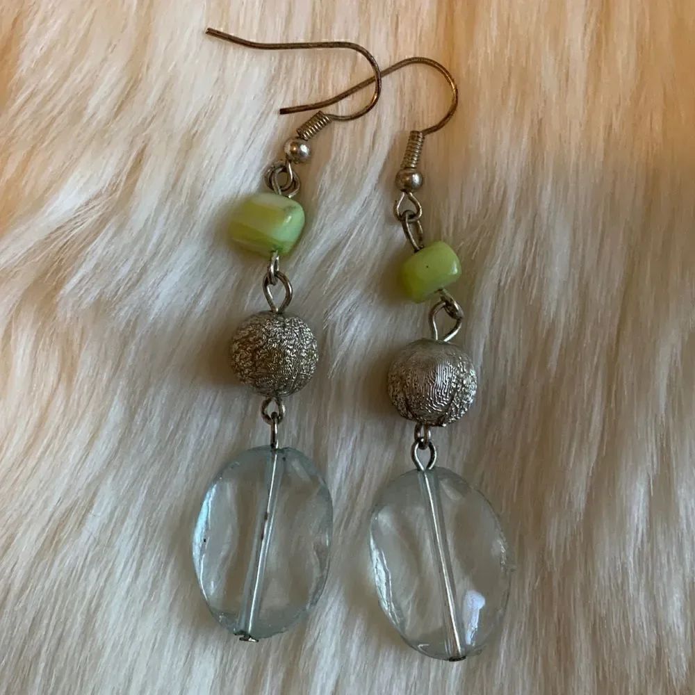 Silver Drop Earrings    - Picture 2 of 2